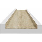  Zidne police 2 kom bijele i boja hrasta sonome 100 x 9 x 3 cm | shoptok.hr