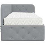  Kutni okvir kreveta Svijetlo siva 80 x 200 cm tkanina | Eponuda.com