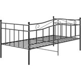 vidaXL okvir za krevet na razvlačenje crni metalni 90 x 200 cm | shoptok.hr