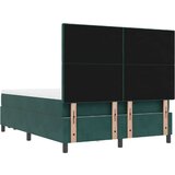 Krevet s podnicom s madracem i klupom tamnozeleni 140x200 cm baršun | shoptok.hr