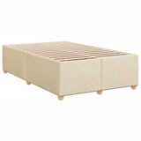  Krevet s oprugama i madracem krem 120 x 200 cm od tkanine | shoptok.hr