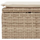  2-dijelni set vrtnih sofa s jastucima bež od poliratana bagrem | shoptok.hr