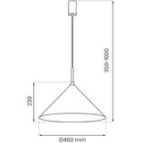  Visilica na sajli CAPITAL 1xGX53/15W/230V prečnik 46 cm zlatna | Eponuda.com