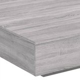  Stolić za kavu s LED svjetlima siva boja hrasta 100x100x31 cm | shoptok.hr