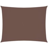  The Living Store Senčno jadro oksford blago pravokotno 6x7 m rjavo - Senčno Jadro, (21449316) | Shoptok.si