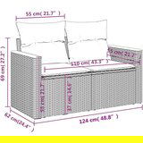  9-dijelni set vrtnih sofa s jastucima crni od poliratana | shoptok.hr