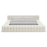 Makamii Krem tapecirani bračni krevet s podnicom 160x200 cm Akela – | shoptok.hr