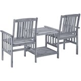 vidaXL Vrtne stolice s čajnim stolićem 159 x 61 x 92 bagremovo drvo | shoptok.hr