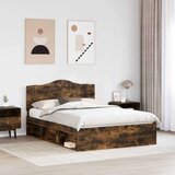  Konstrukcija postelje z vzglavjem Dimljeni oreh 140 x 200 cm, (5000102108) | Shoptok.si