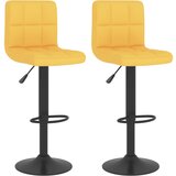 Furnova Barski stolčki 2 kosa gorčično rumeno blago, (21949392) | Shoptok.si