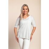 Fenzy Pletena Majica S Kratkimi Rokavi, Srebrna | Shoptok.si
