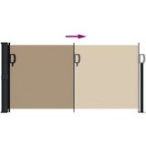  Bočna tenda na uvlačenje smeđesiva 100x500 cm | shoptok.hr