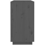  Komoda siva 100 x 40 x 75 cm od masivne borovine | shoptok.hr