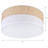  LED stropno svetlo SIRJA BOHO LED/20W/230V, prečnik 35 cm, bež/bela | Eponuda.com