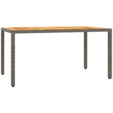  7-dijelni vrtni blagovaonski set sivi od poliratana Siva 150 cm table length | shoptok.hr