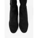 Shelvt Black ankle boots with a ruffled upper | Shoptok.si