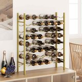  Stalak za vino za 48 boca zlatni metalni | shoptok.hr