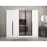 Hanah home ormar sa reflektujućim staklom Nisa 20603, 225 cm, beli | Eponuda.com