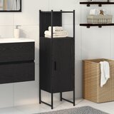 vidaXL Crna ormar za kupaonicu hrast 33x33x120,5 cm konstruirano drvo | shoptok.hr