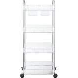 Kolica za pohranu 4 nivoa prozirna 37x28x95 cm akril | Eponuda.ba