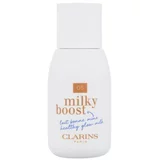 Clarins Milky Boost puder za vse tipe kože 50 ml Odtenek 05 milky sandalwood POKR