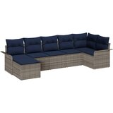  Sjedeća garnitura za vrt 7 kom. Svijetlo siva poliratan 297,5 x 132,5 x 69 cm | shoptok.hr