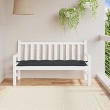  Jastuk za vrtnu klupu crni 150 x 50 x 7 cm od tkanine Oxford | shoptok.hr