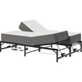  Električni podesivi okvir kreveta Crna 120 x 200 cm Čelik | shoptok.hr