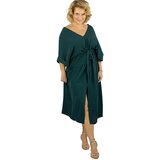 Pri Oversize dress with belt and V neckline SOPHIA | shoptok.hr