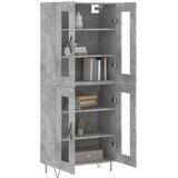 Visoka komoda siva betona 69,5x34x180 cm od konstruiranog drva | shoptok.hr