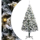 vidaXL Umetna predhodno osvetljena božična jelka Zelena 400 cm PVC | Shoptok.si