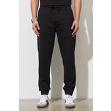 ALTINYILDIZ CLASSICS Men's Black Standard Fit Regular Cut Sweatpants Cene