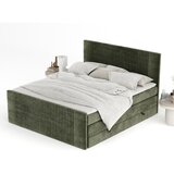 Maison de Rêve Temno zelena boxspring postelja s prostorom za shranjevanje 140x200 cm Bergamo – | Shoptok.si