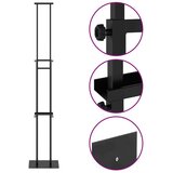  Stalci za sajmove 2 pcs Crna 30 x 24 x 208 cm Željezo Slike