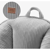  Stolica s naslonom i tabureom od samta Comfy 4.0 &amp;ndash; siva Slike