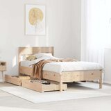 vidaXL Okvir kreveta bez madraca 90 x 200 cm od masivne borovine | shoptok.hr