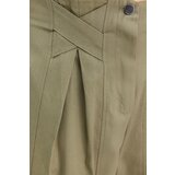 Trendyol Khaki Cotton Carrot Pattern Stripe Detailed Woven Trousers | Shoptok.si