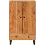  Visoka komoda s ladicom 60x33x100 cm od drva bagrema i željeza | shoptok.hr