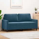  Dvosjed plavi 140 cm baršunasti | shoptok.hr