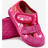 Boto Slippers Milami Children's With Velcro In Hearts Pink Reathiana | ePonuda.com