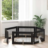  Vrata za pse s postoljem 6 pcs Crni hrast 100 x 60 cm | shoptok.hr