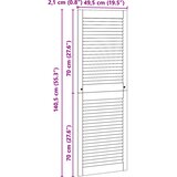  Ormarna vrata s vratima 2 pcs Prirodna 49,5 x 2,1 x 140,5 cm | shoptok.hr