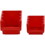  30-dijelni set polica za radionicu crveno-crni 77 x 39 cm PP | shoptok.hr