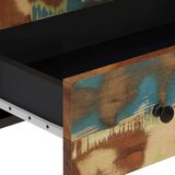 vidaXL Visoka komoda s ladicom 60x33x100 cm obnovljeno drvo i željezo | shoptok.hr