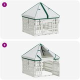  4-panelni ogradni igralište za pse s krovom 63 x 63 x 67 cm | Shoptok.si