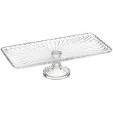 Alegre servirni krožnik s podstavkom Glass 37,5x18cm, pravokoten, steklo | Shoptok.si