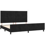 Okvir za krevet bez madraca crni 200x200 cm baršunasti | shoptok.hr