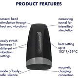 Satisfyer Masturbator Men Heat Vibration | Shoptok.si