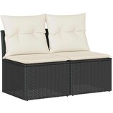 4-dijelni set vrtnih sofa od poliratana s jastucima crni bagrem | shoptok.hr