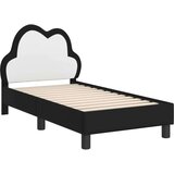  Posteljica za malčke z vzglavjem Črna 70 x 140 cm PU, (5000105067) | Shoptok.si